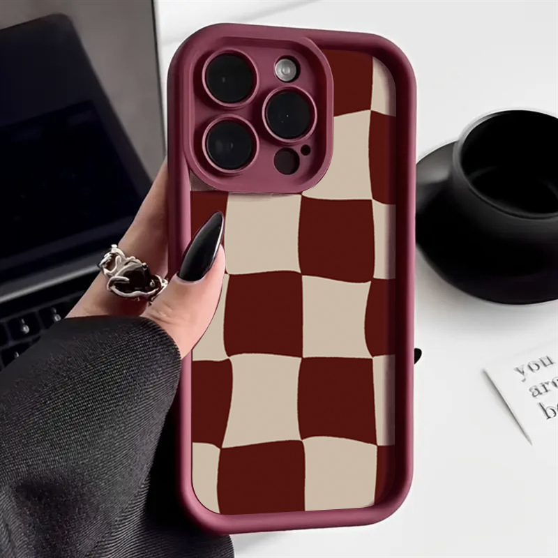 เคสโทรศัพท์ลายตารางสีแดงไวน์สำ - Wine & Beer Unlimited Spirits บทวิจารณ์และราคา