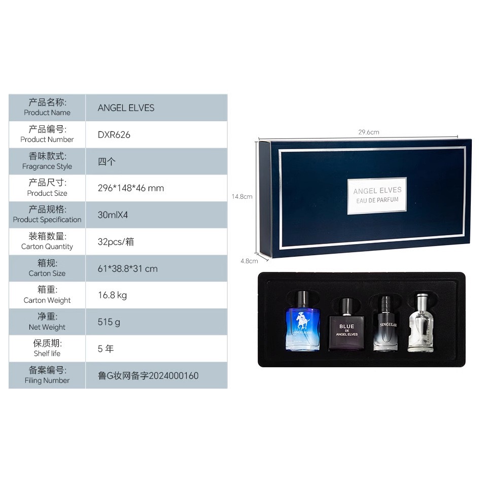 ชุดโคโลญจน์สำหรับผู้ชาย 4 in 1 - Wine&Beer Mouton บทวิจารณ์และราคา