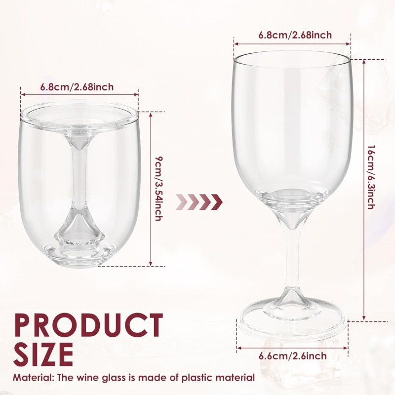 แก้วไวน์พับได้ แก้วไวน์พลาสติก - Wine & Beer Unlimited Spirits บทวิจารณ์และราคา
