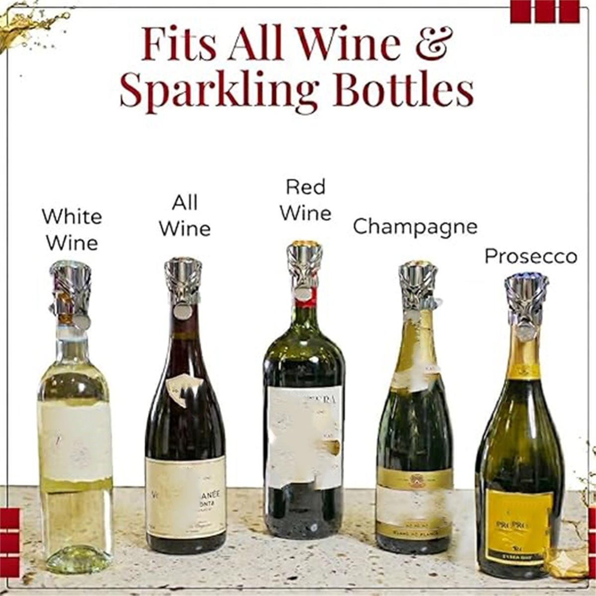 (A02R] จุกปิดขวดไวน์และแชมเปญ  - Wine & Beer Unlimited Spirits บทวิจารณ์และราคา